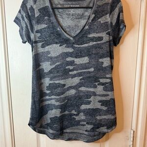 Lucky Brand Women's Short Sleeve Camo Tee